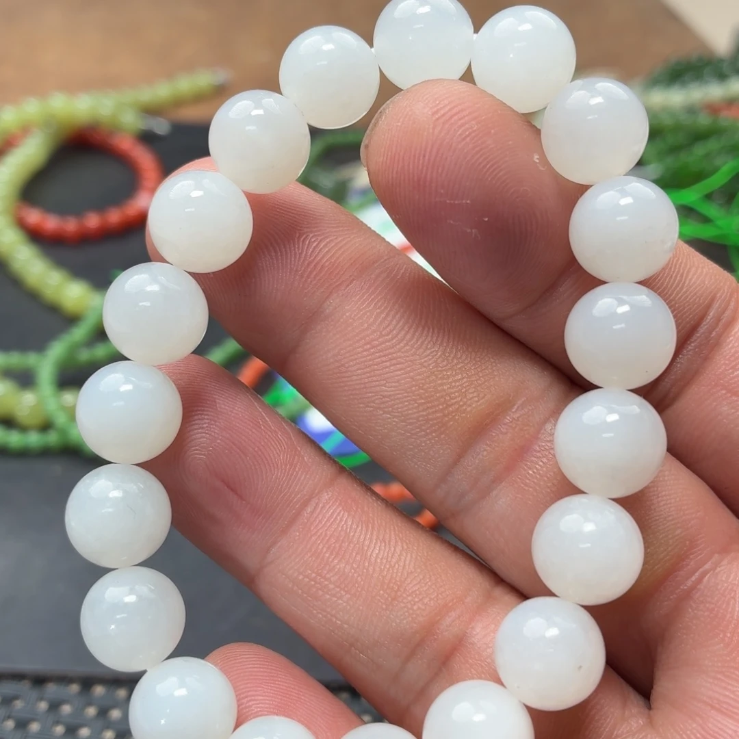 和田玉未镶嵌手链