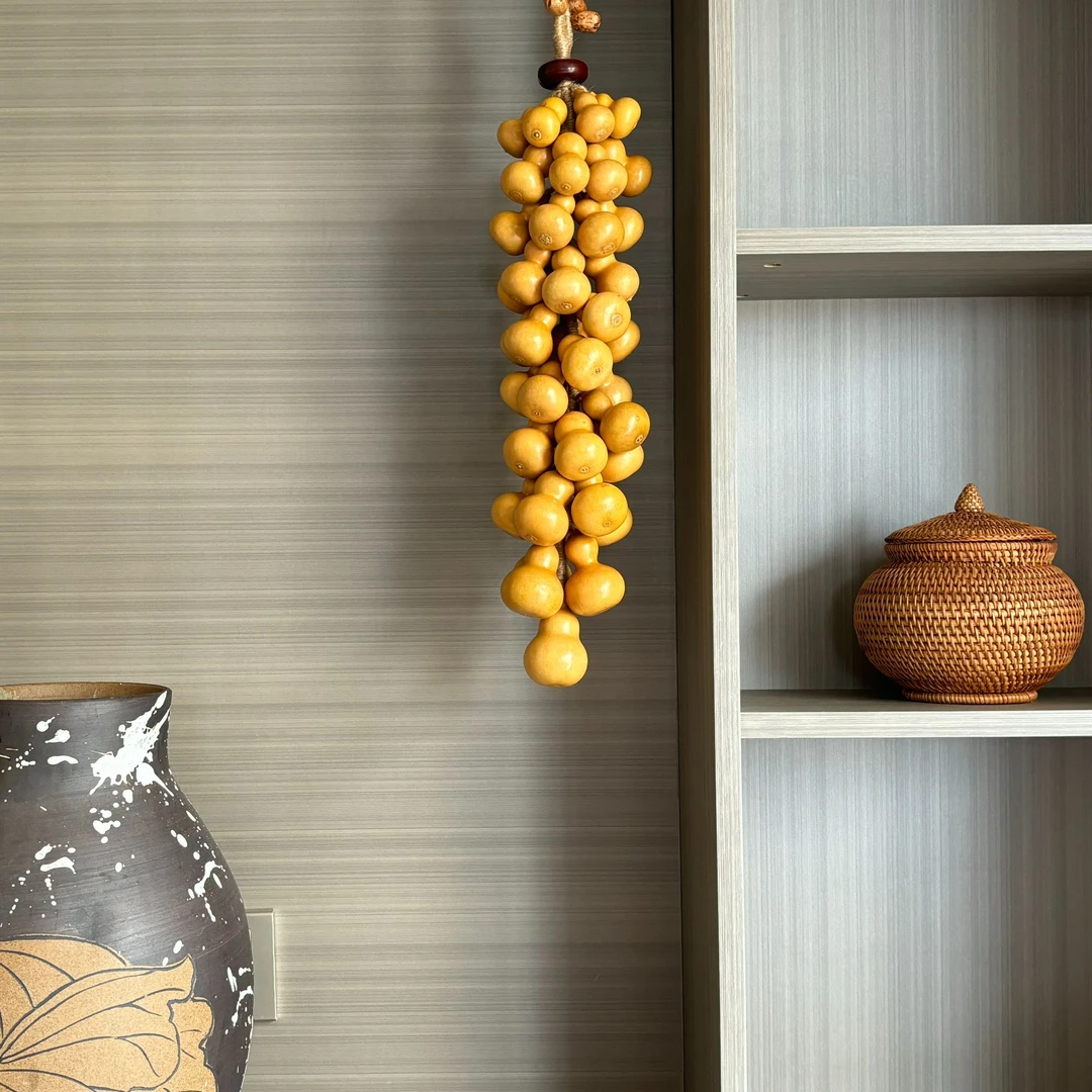 巧金花44颗事事如意天然葫芦客厅茶室书房卧室旅游景点挂饰