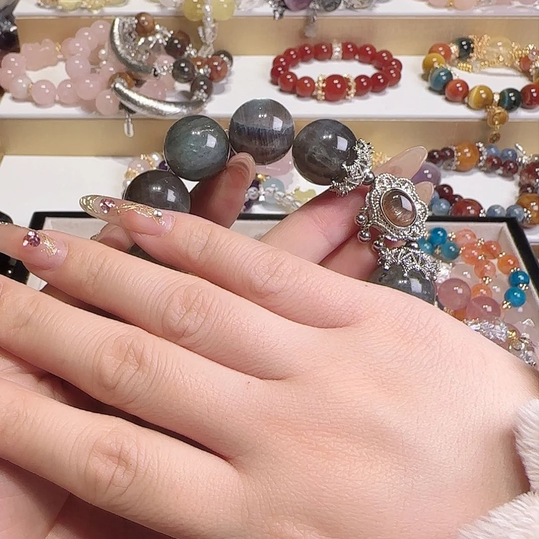 水晶手链未镶嵌成*儿把