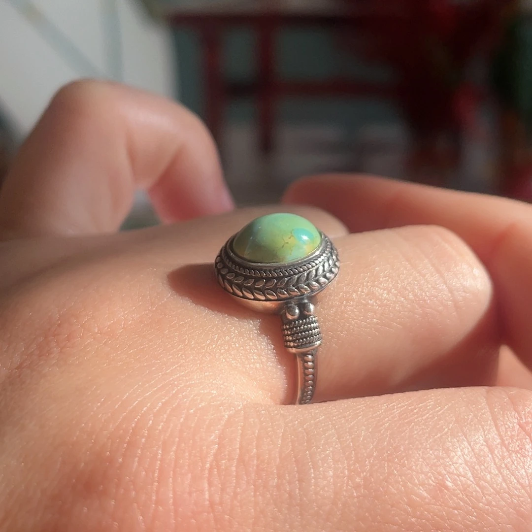 绿松石配饰银S925镶嵌