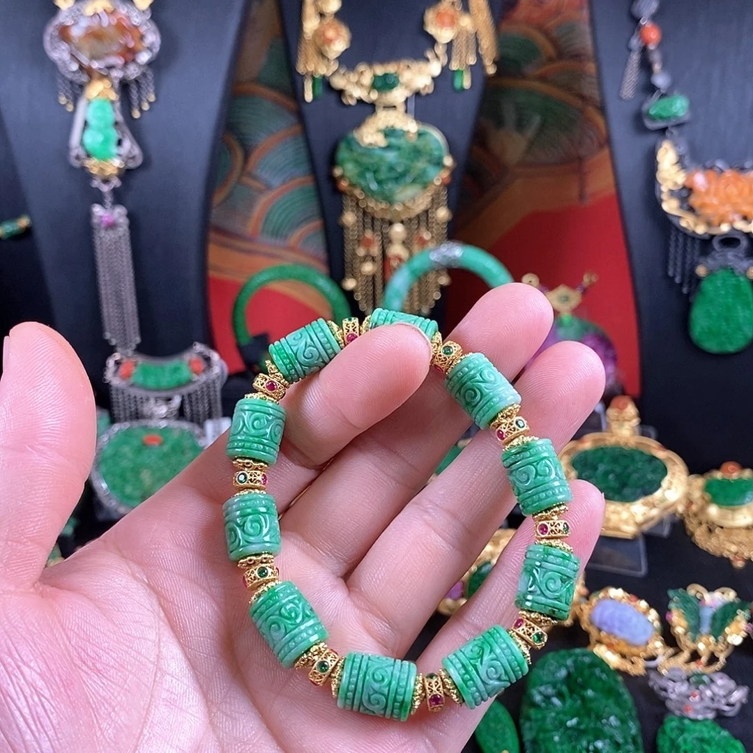 翡翠未镶嵌手链手链