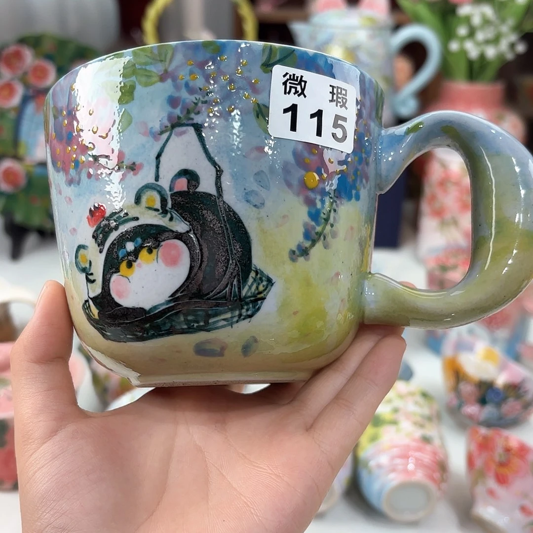 景德镇手绘高温釉下彩陶瓷茶具