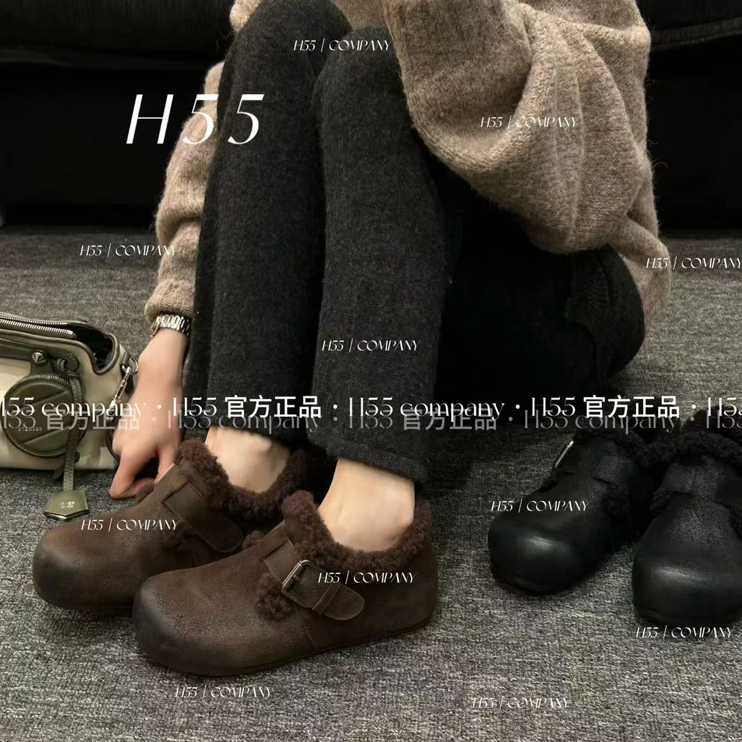 H55女鞋-尤加利-头层牛皮油蜡沁色古着勃肯鞋70-3074【玲玲专属】