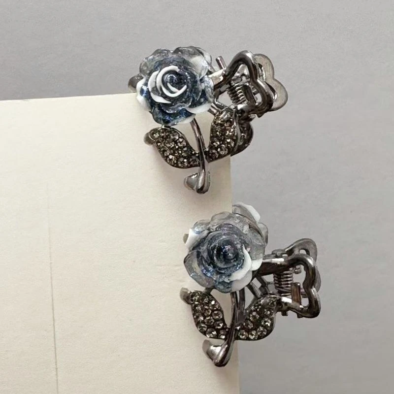 百搭小众发夹日常通勤花朵夹子小号优雅女款甜美洗脸设计发卡夏季