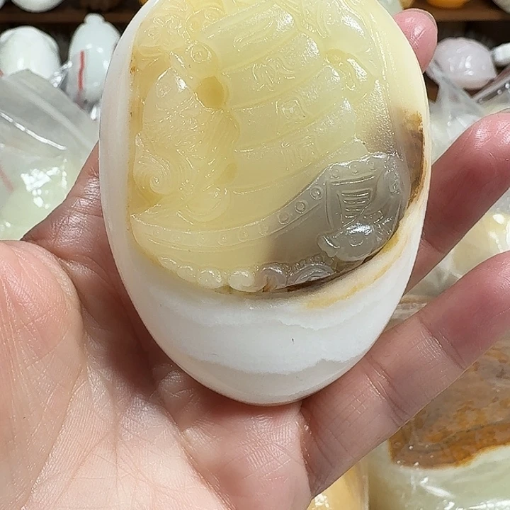 ′***砖雕石头手把件不退不换