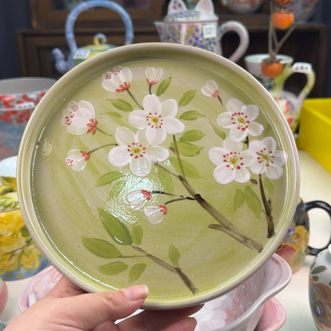 景德镇手绘高温釉下彩陶瓷茶具