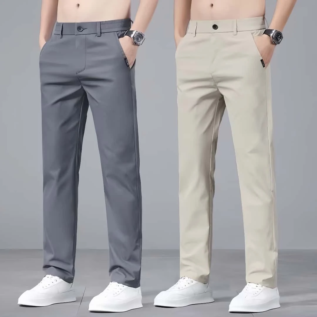 【性价比高】夏季超薄休闲裤男款直筒裤弹力百搭父亲节凉爽男裤