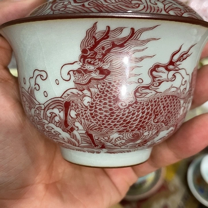 摆件景德镇陶瓷主人杯13455