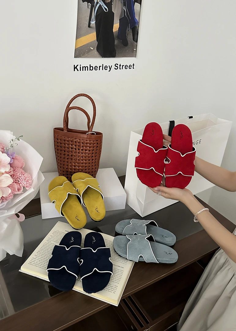 高级韩版凉拖鞋工字时尚简约设计百搭软底度假风踩屎感夏天感鞋