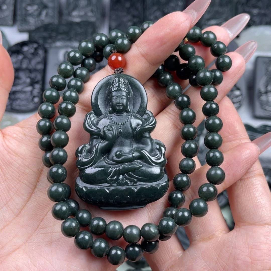 和田玉未镶嵌颈饰