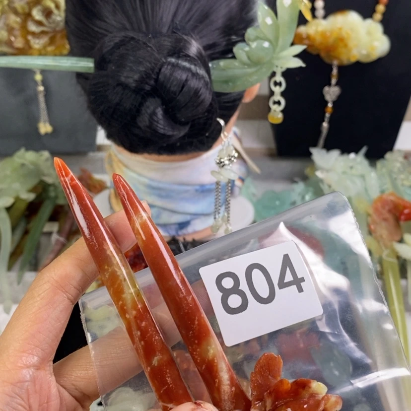 【闪购商品】岫玉发饰未镶嵌?*初