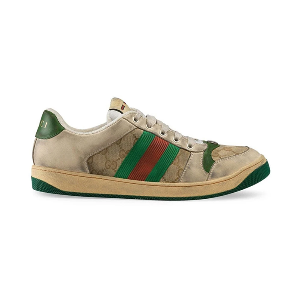 GUCCI古驰 男鞋 经典做旧脏脏鞋低帮时尚板鞋 546551-9Y920-9666