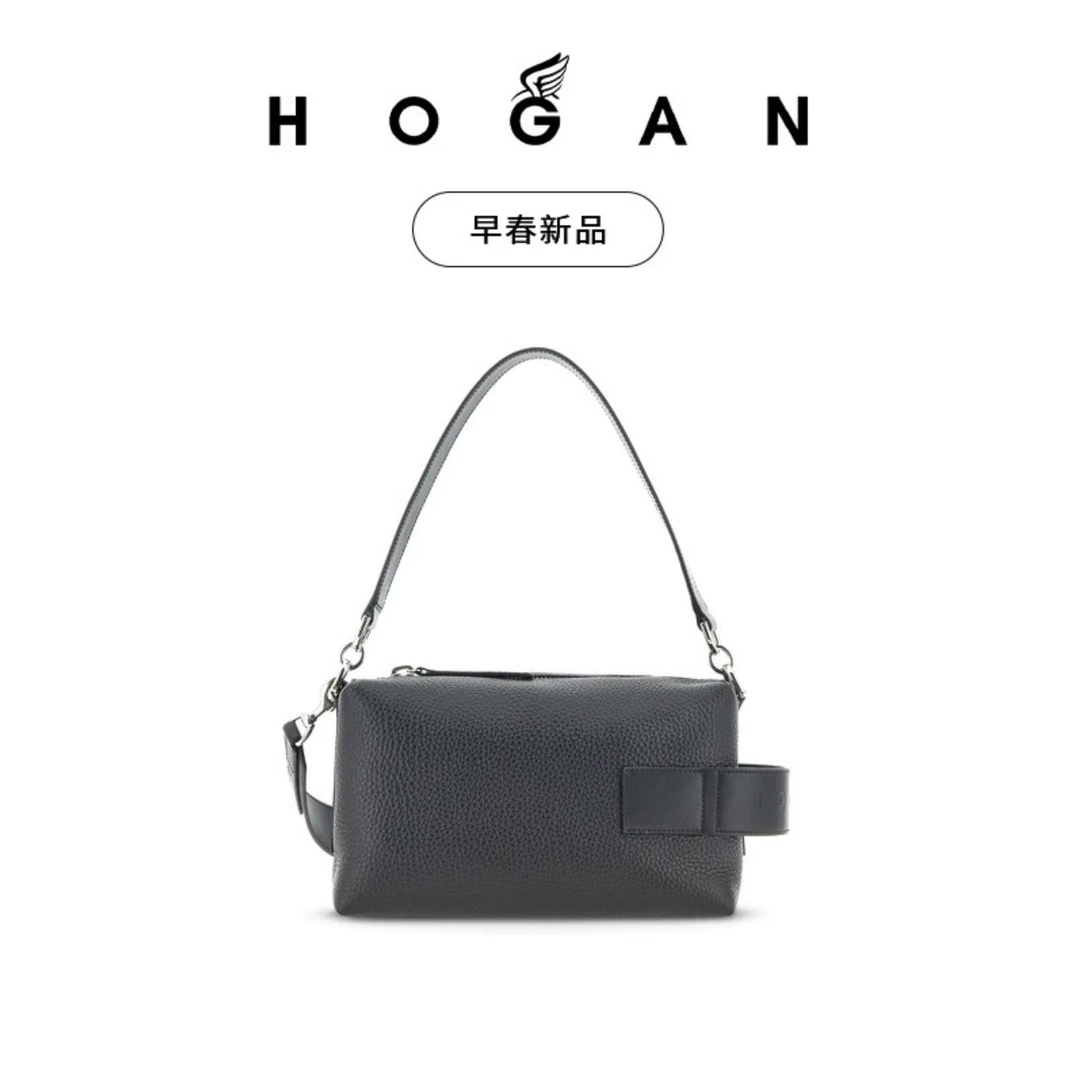 HOGAN女包2025早春新品Script系列迷你保龄球包简约手提包单肩包