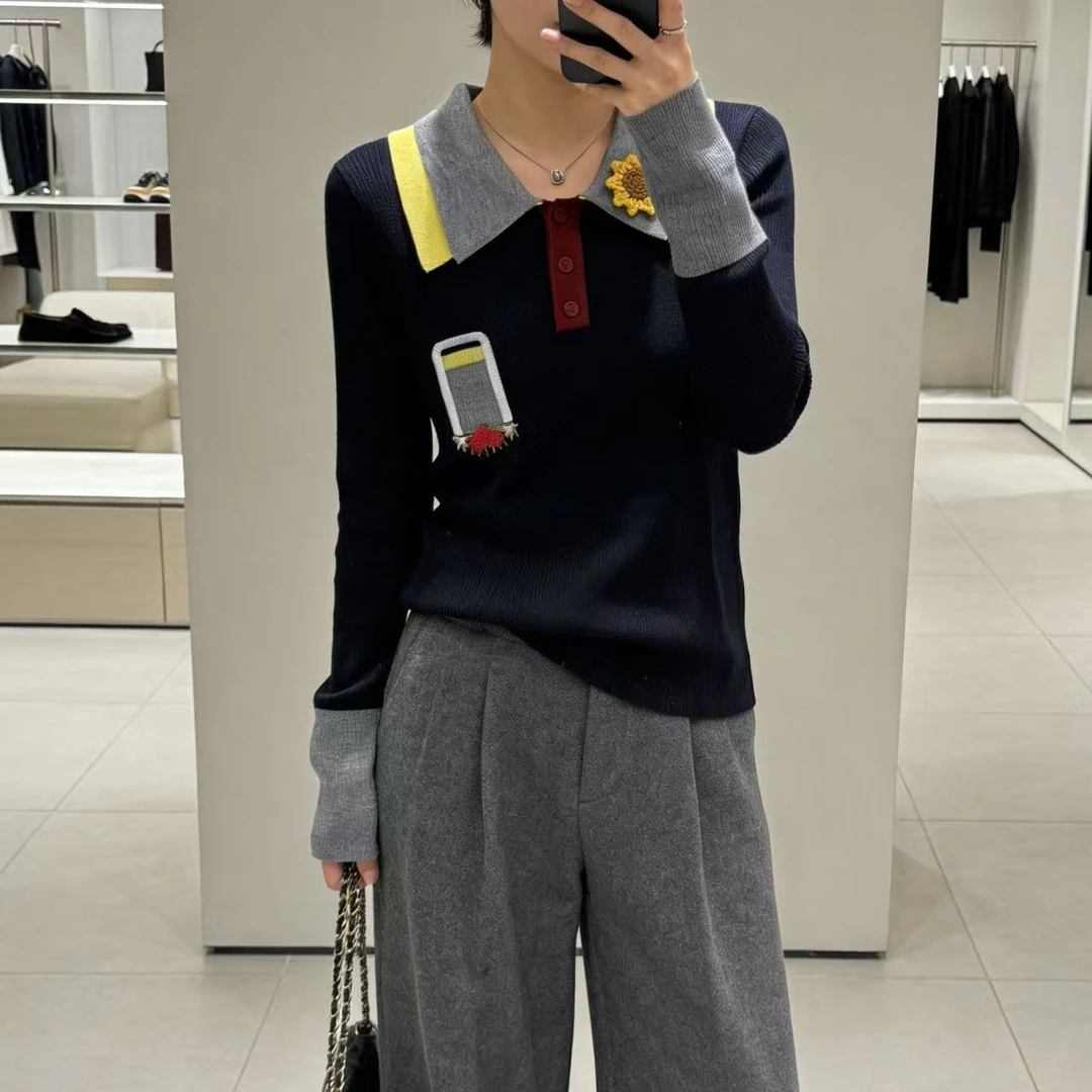 醋酸羊毛！胸84-160长58（部分无三标介意慎拍）针织上衣YM 4584