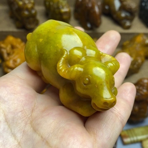 蛇纹石玉未镶嵌颈饰19