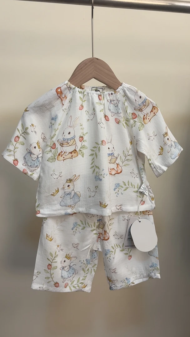 家居服套装(七分袖七分裤)