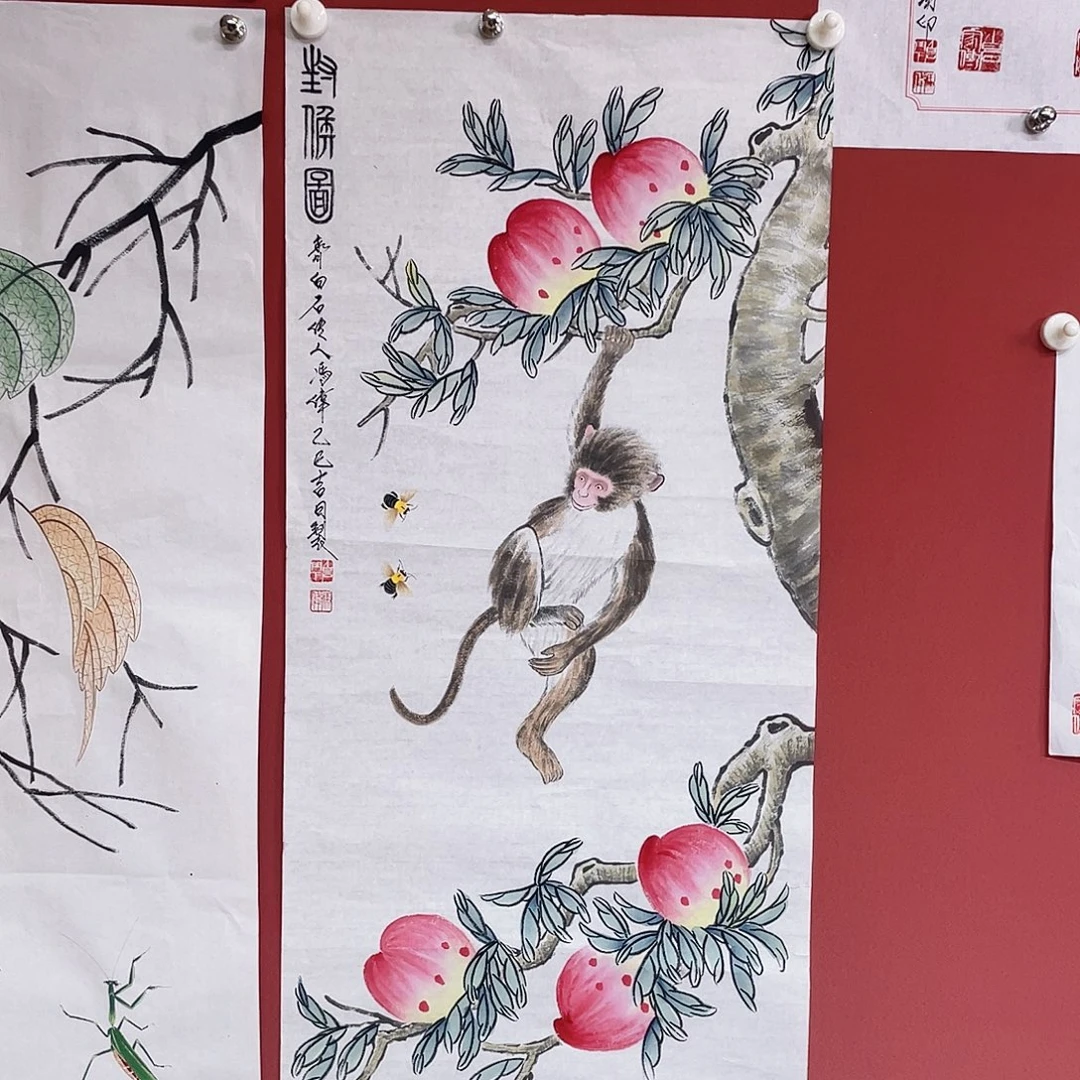 国画冯伟老师手绘国画作品音浩