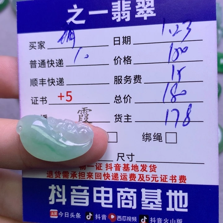 翡翠颈饰未镶嵌玥**怡