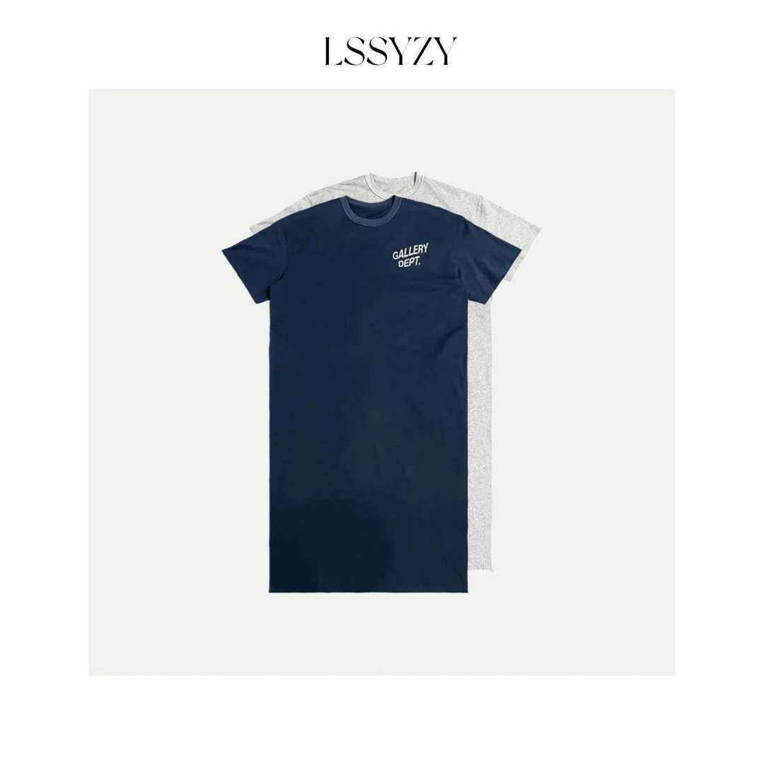 LSSYZY小众设计师款休闲廓形长T裙D009#