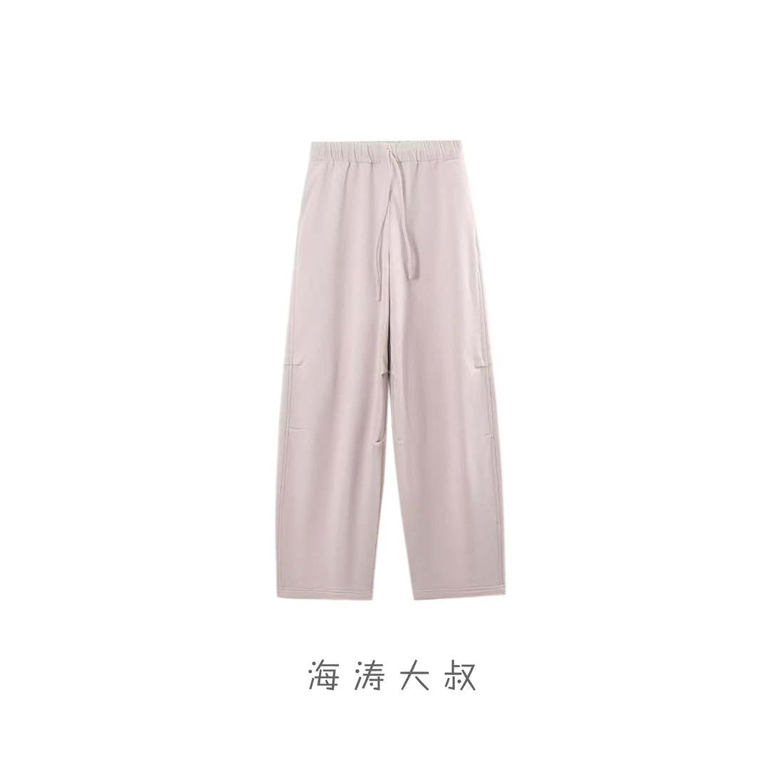 【海涛大叔】「一见钟情」高腰捏褶休闲阔腿裤