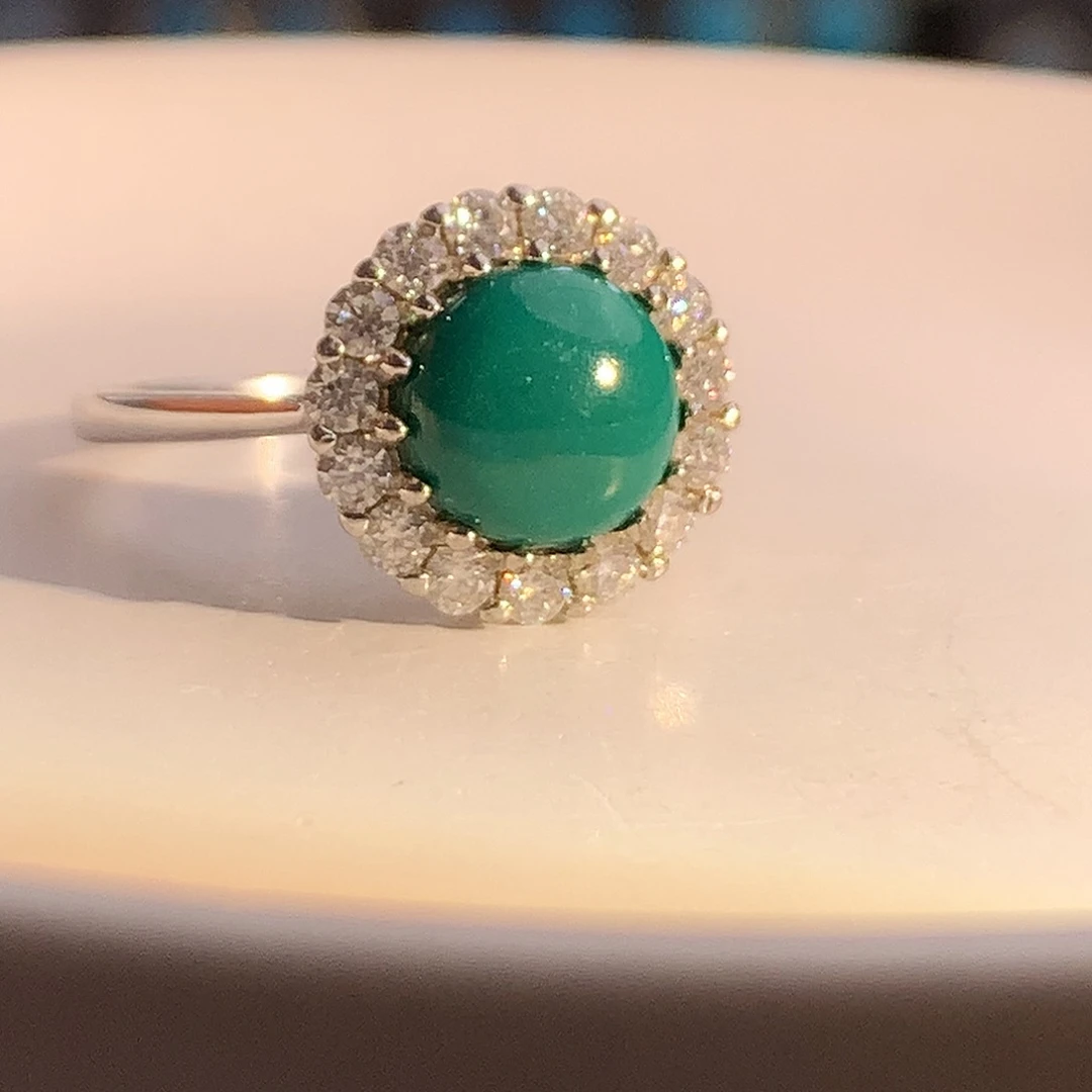 未镶嵌绿松石戒指