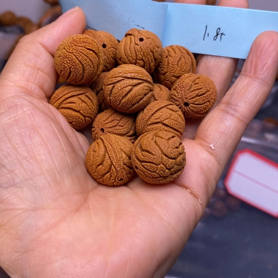 秦岭龙纹桃核14颗