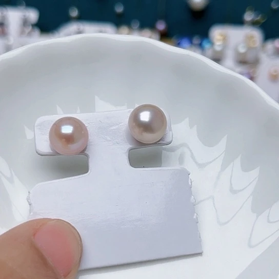 淡水珍珠耳饰未镶嵌邪***?