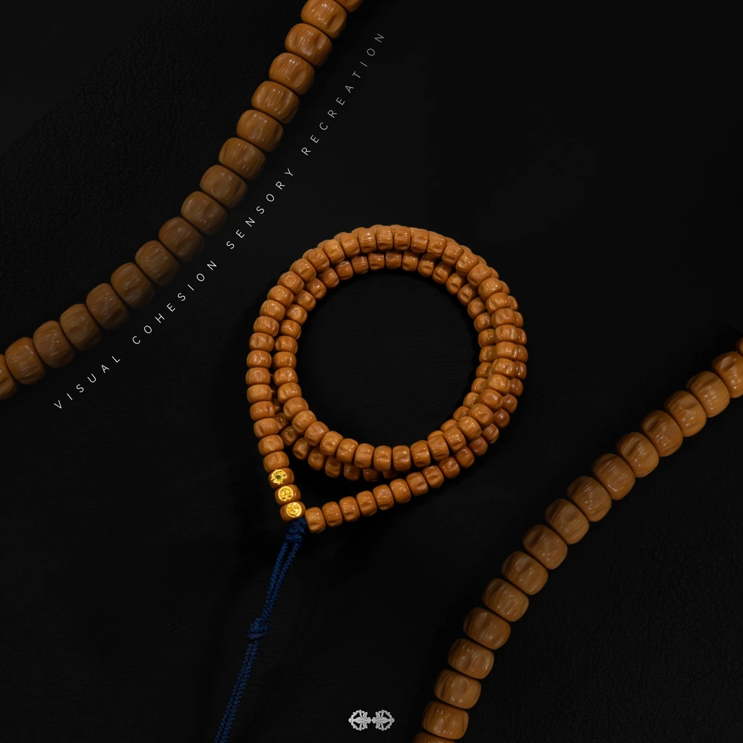 梵无尘核尖·鸿运复刻108 老挝橄榄核核尖 手工雕刻 精工百搭长串