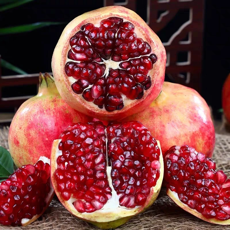 精品四川会理突尼斯软籽石榴4.5/8斤/礼盒装红石榴