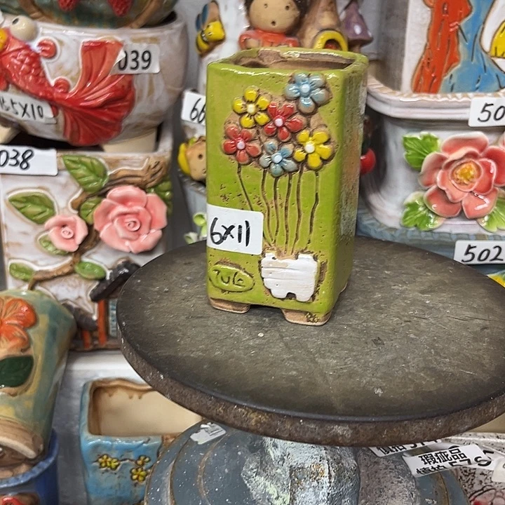 粗陶材质多肉花盆