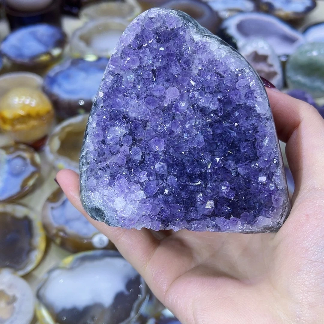 珠宝半成品紫晶未镶嵌