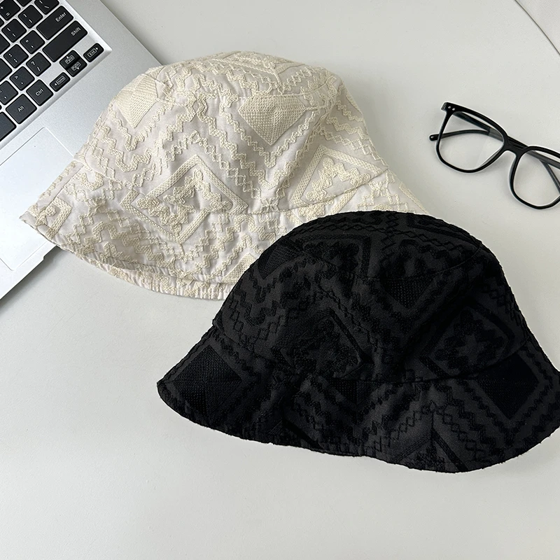 渔夫帽女2025新款日系休闲百搭显脸小气质盆帽透气遮阳防晒太阳帽