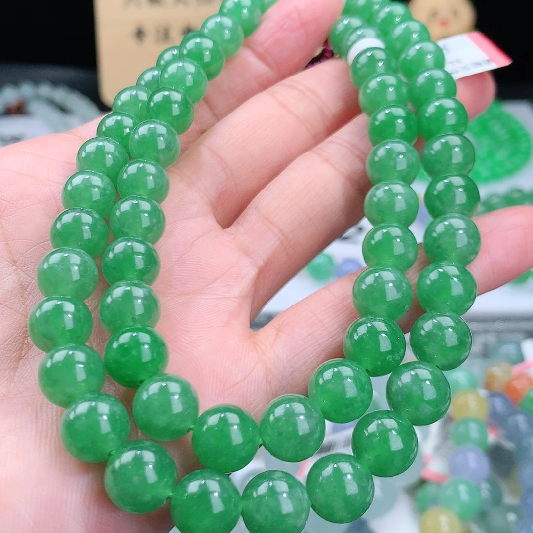 翡翠手链未镶嵌卡9.4mm