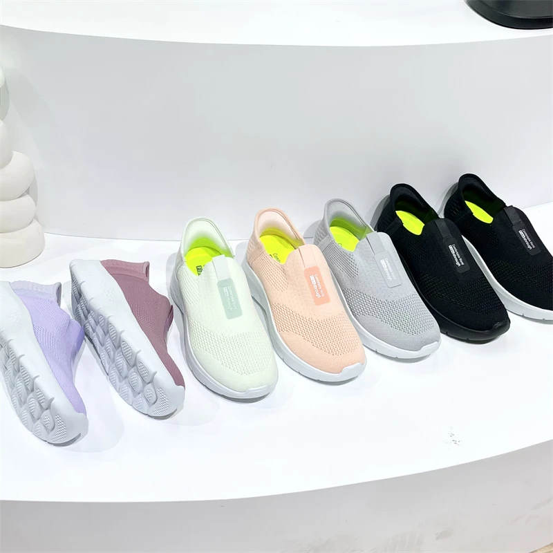 SY2686健步鞋时尚轻便网面鞋透气软底跑步女士百搭潮流女款女鞋