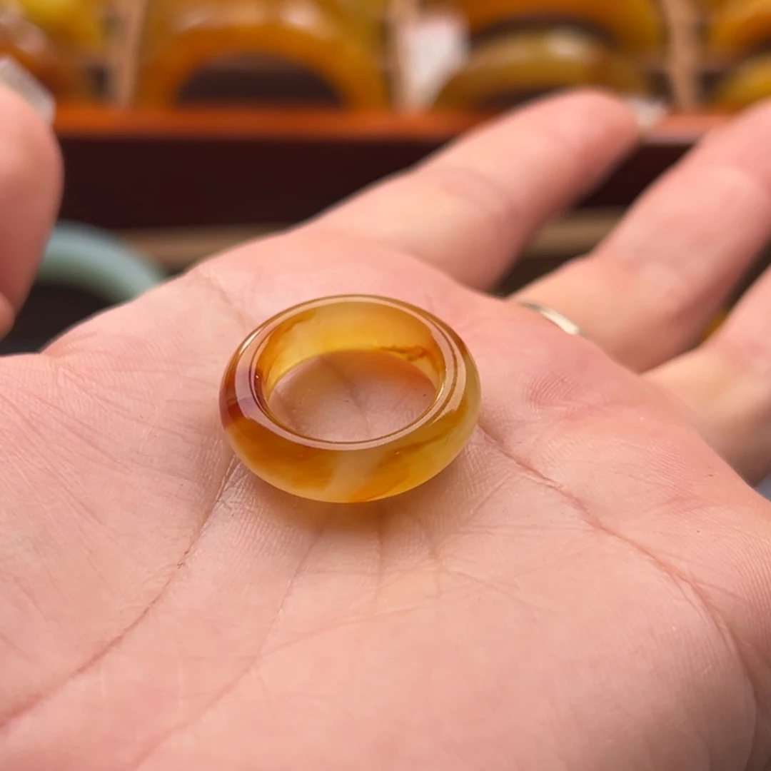 蛇纹石玉戒指未镶嵌霸****主