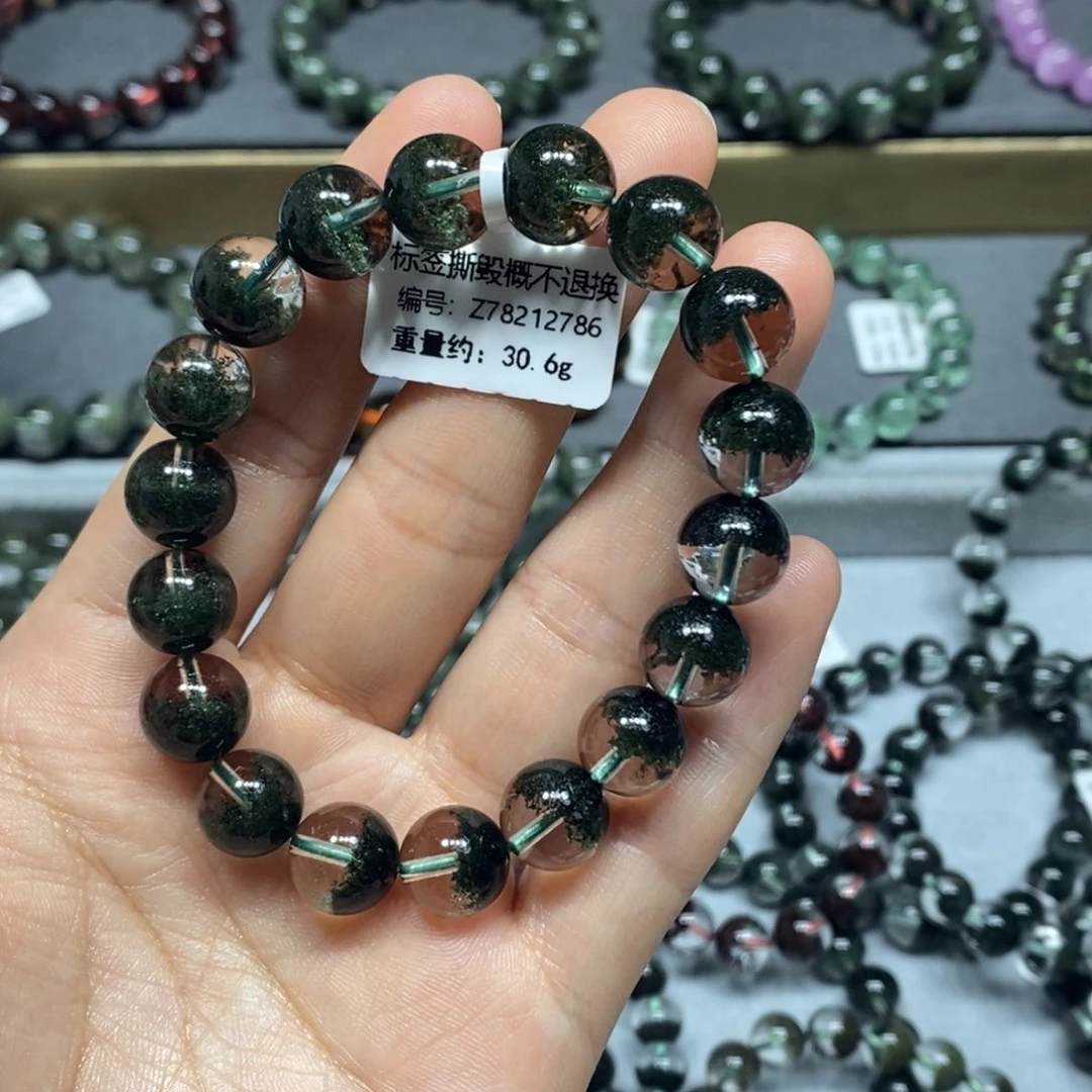 水晶手链未镶嵌绿幽灵单圈手链