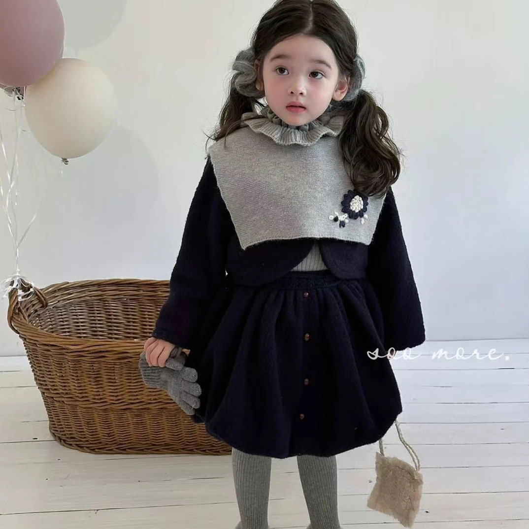 【木木家】三个院右子夏款男女宝短袖套装洋气纱裙（直播间扣号链接）