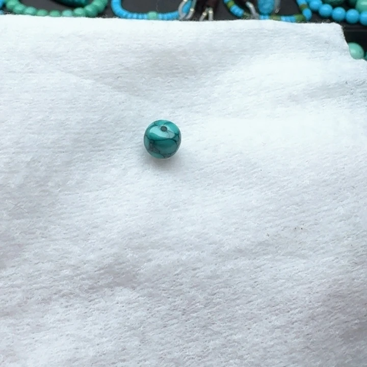 卡8.5/6.8绿水草纹老型单珠一颗