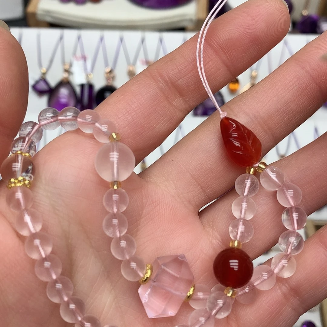 珠宝半成品未镶嵌芙蓉石L福利款手机挂件