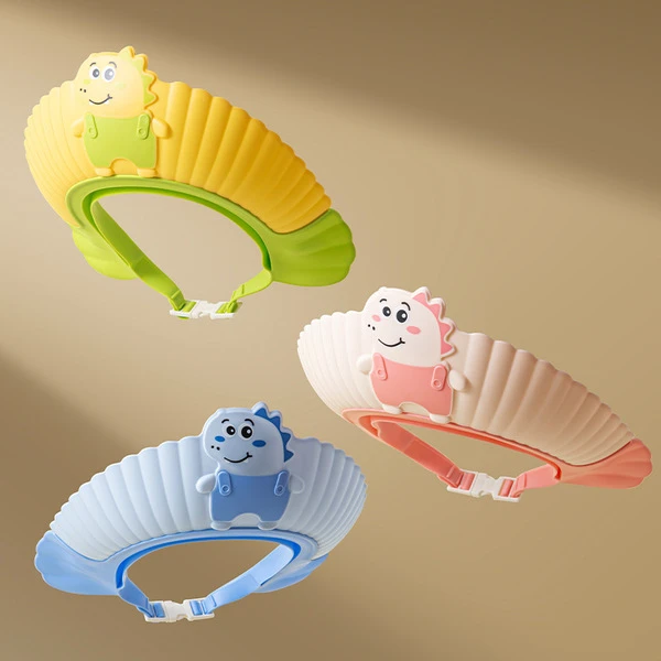 宝宝洗发帽婴幼儿婴儿洗头神器防耳朵护眼软胶挡水帽小孩洗澡帽子