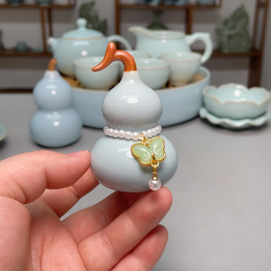 瓷小葫芦茶摆