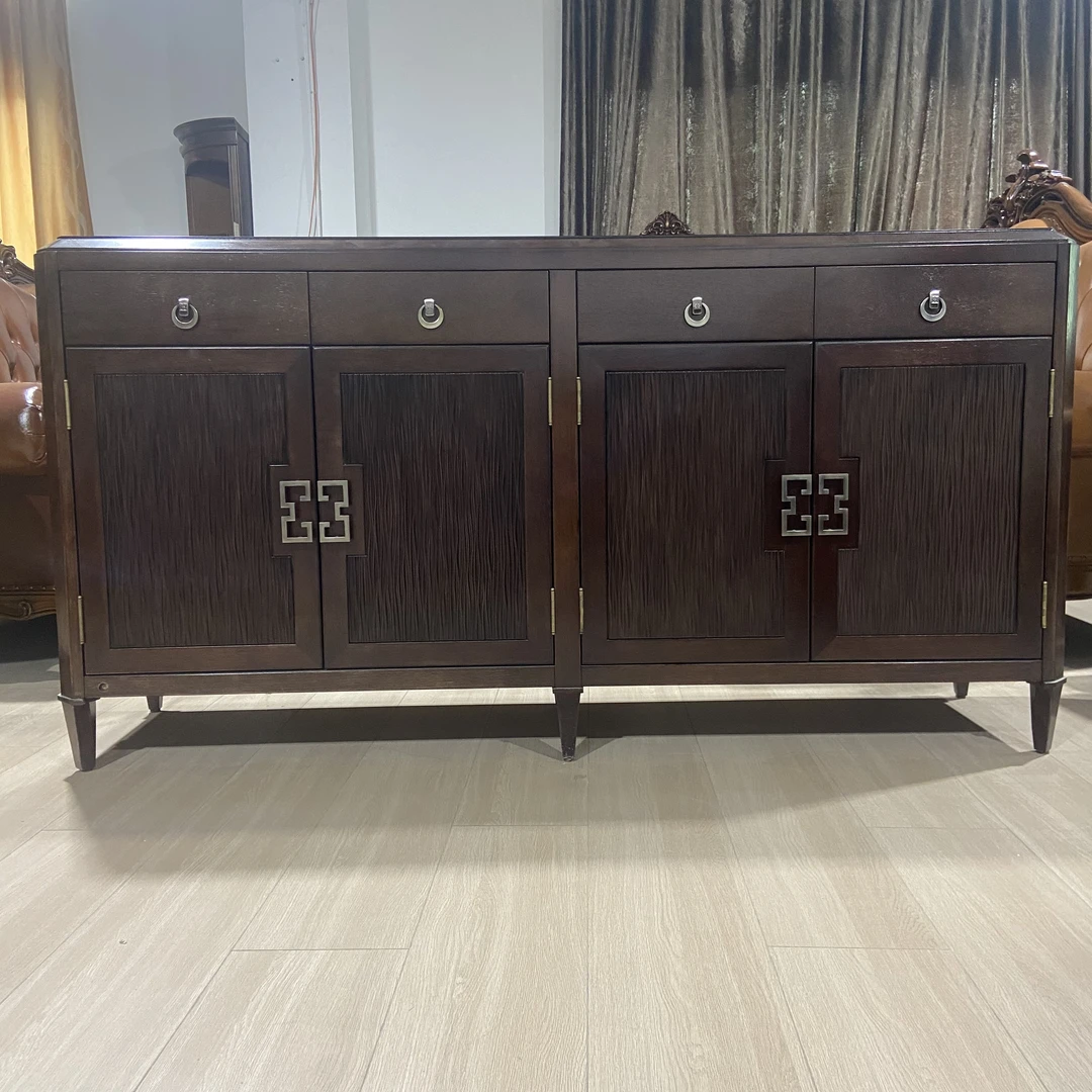 (176*45*91)奥克维尔美式轻奢风桃花心纯实木餐边柜-FY2007新款