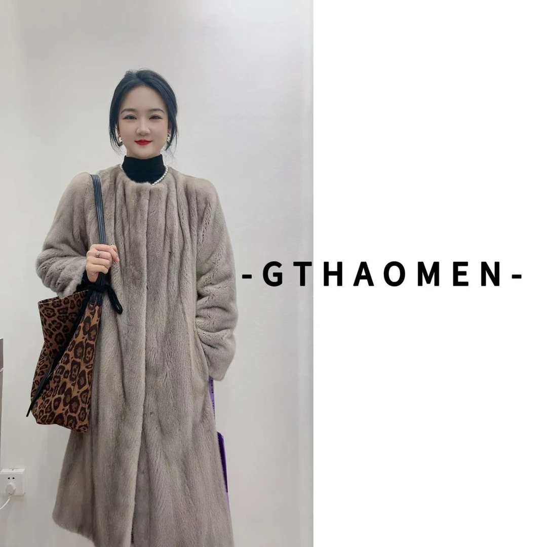 【香榭丽舍】2024年新款女装水貂外套23101C