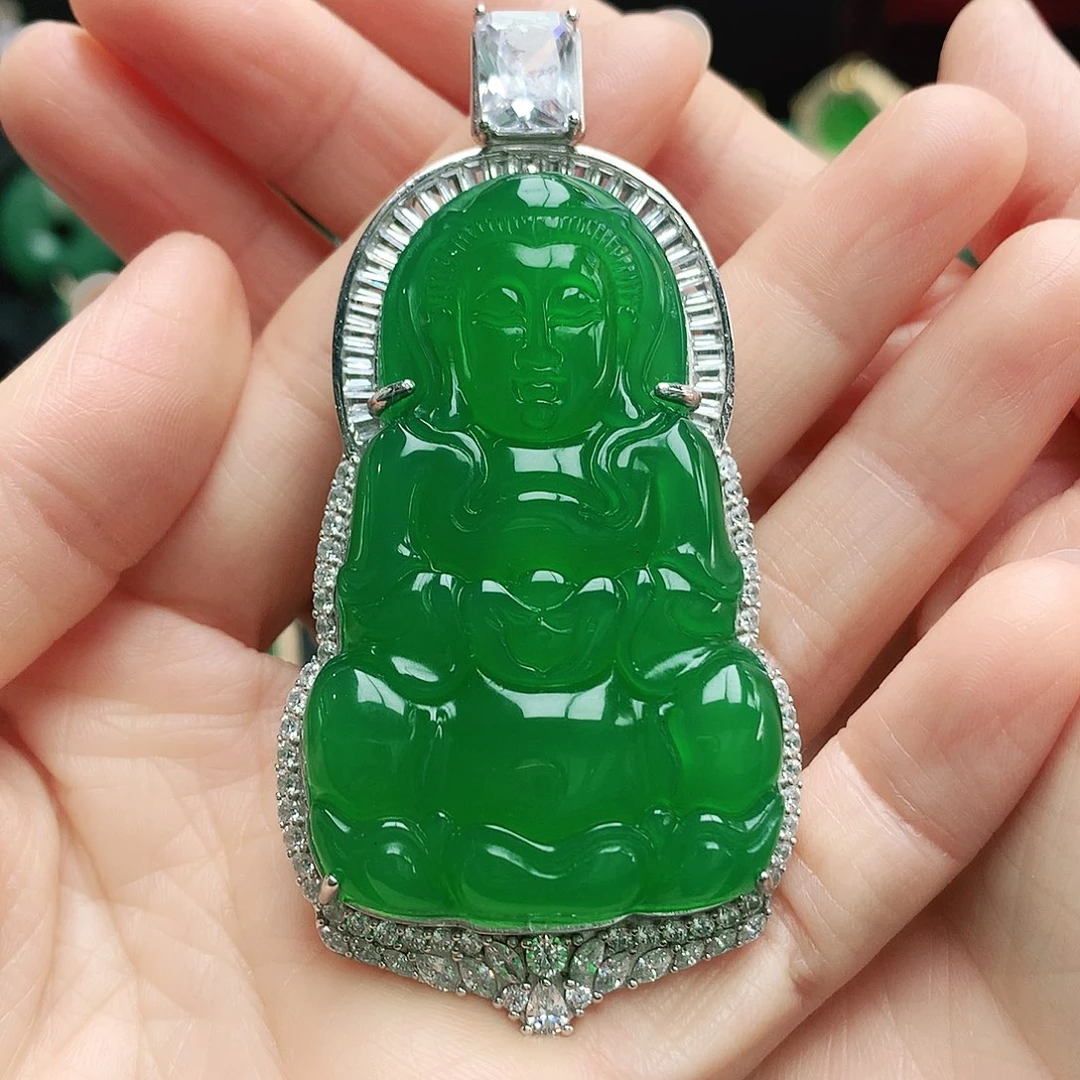 玛瑙/玉髓吊坠银S925镶嵌