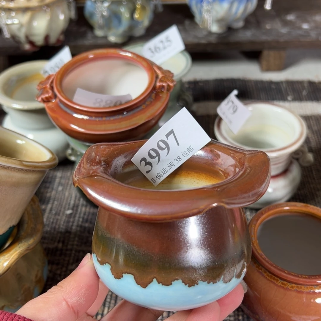 红陶景德镇手工花盆