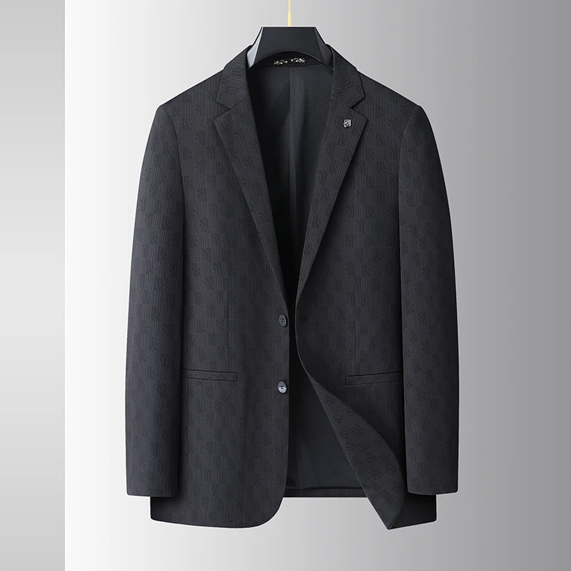 【艺禾轻奢大码】春夏加肥加大商务休闲宽松透气男士西服外套25911