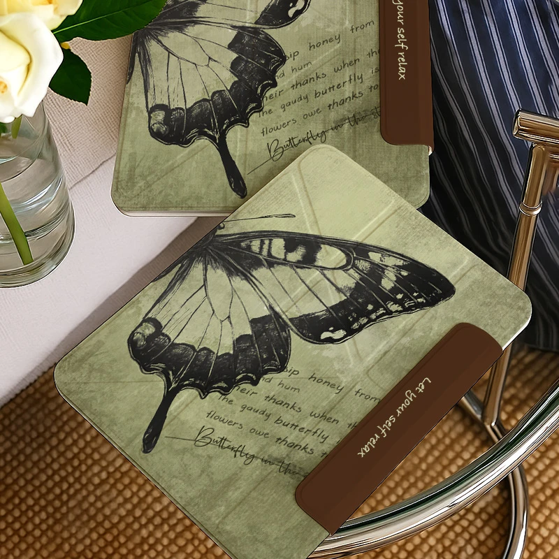 【百变搭扣蝴蝶】iPadair7平板壳oppo4华为11.5小米8pro保护套vivo3