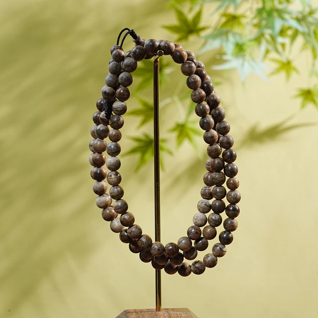 【收藏级】达拉干虎斑纹多圈沉香手串 0.7cm 16.1g T251008073  F