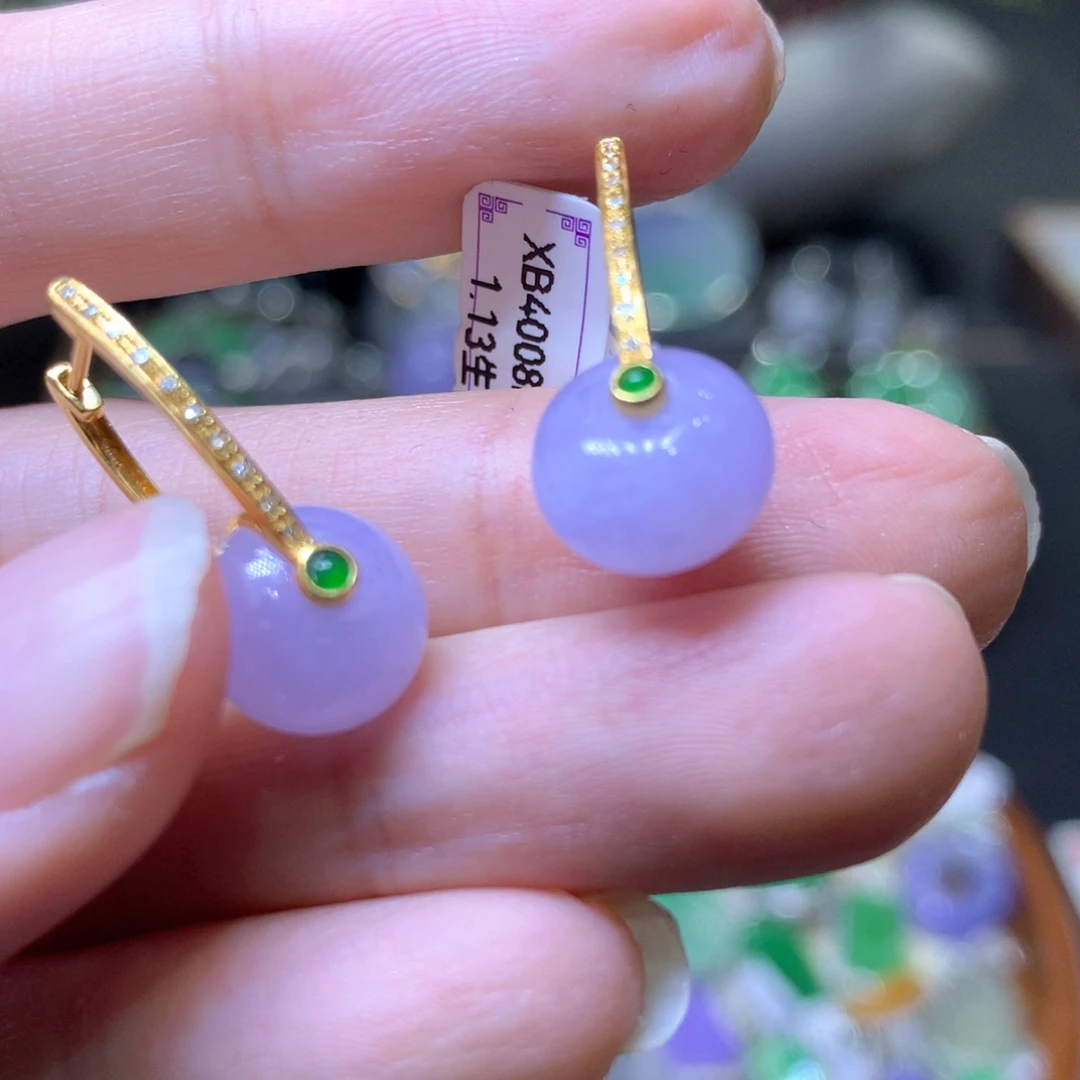 【闪购商品】翡翠颈饰18K金镶嵌翡翠吊坠项链