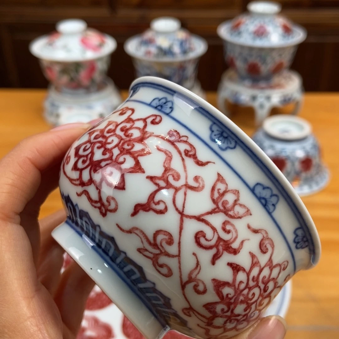 手绘现代茶具非古董